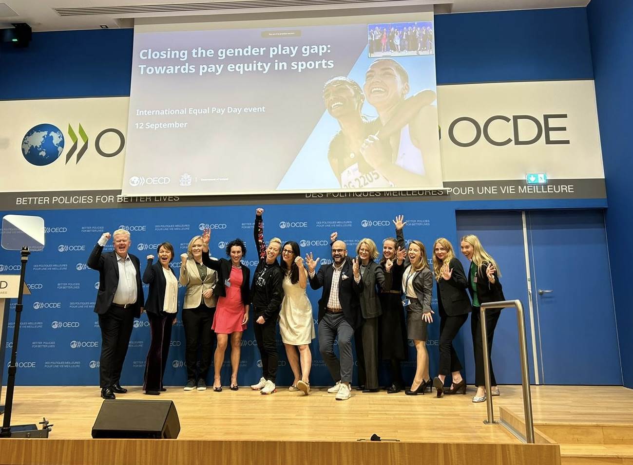 Closing the gender play gap: Towards pay equity in sports - International Equal Pay Day event hosted by Iceland and the OECD - mynd