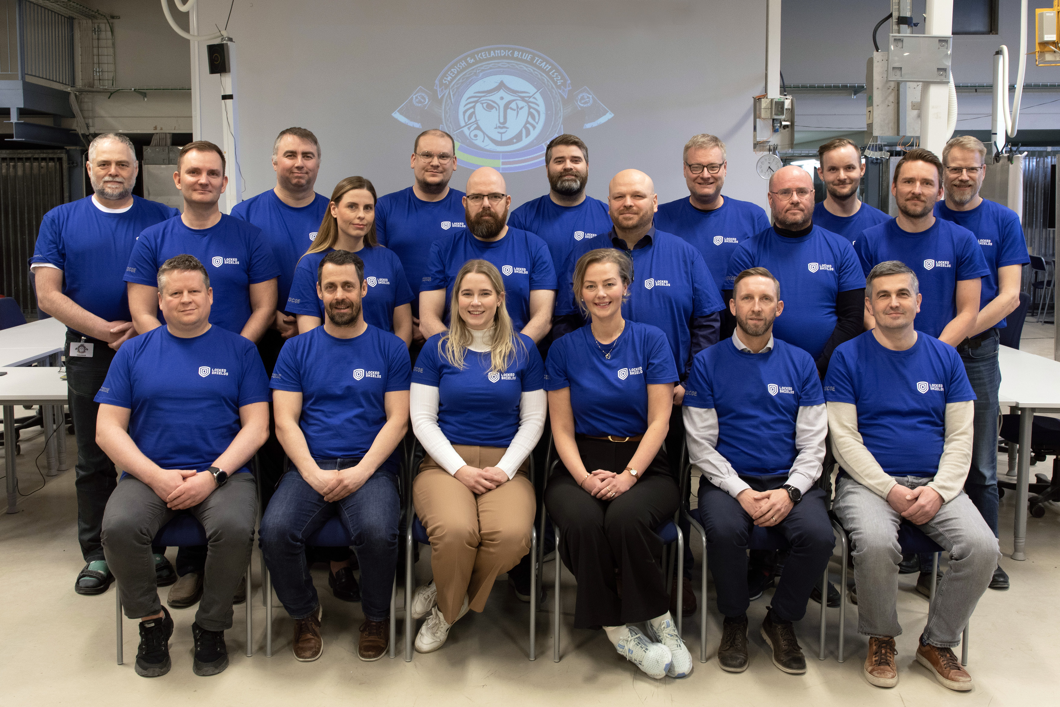 The Icelandic Team that participated in Locked Shield 2024. - mynd
